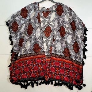 Live 4 Truth Hamsa Hand Kimono Coverup size Large